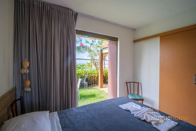 Apartamento Pé na Areia Frente Mar em Imbassai