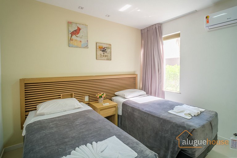 Apartamento Pé na Areia Frente Mar em Imbassai
