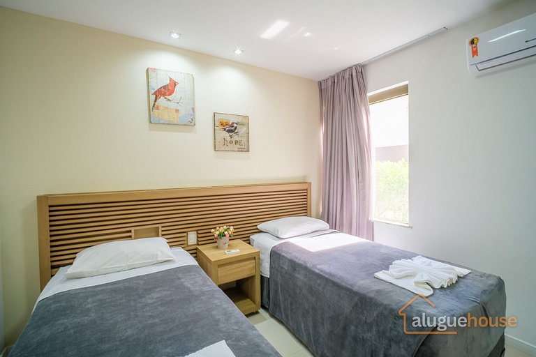 Apartamento Pé na Areia Frente Mar em Imbassai