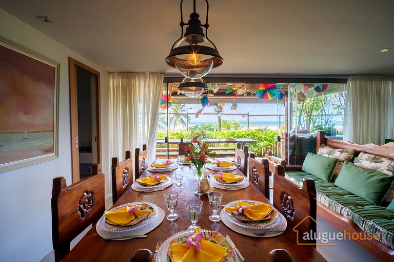 Apartamento Pé na Areia Frente Mar em Imbassai