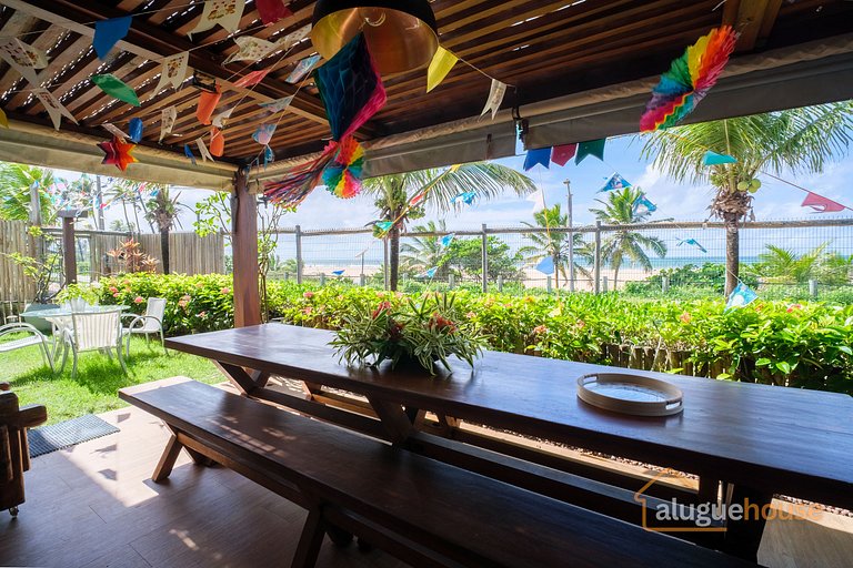 Apartamento Pé na Areia Frente Mar em Imbassai