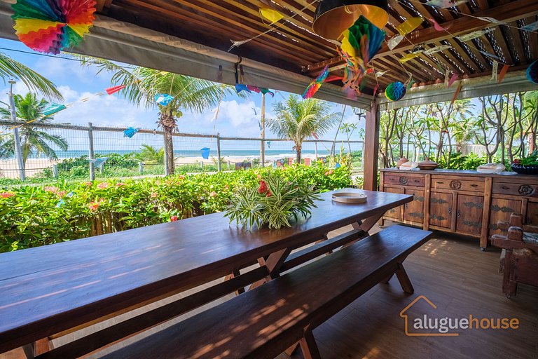 Apartamento Pé na Areia Frente Mar em Imbassai