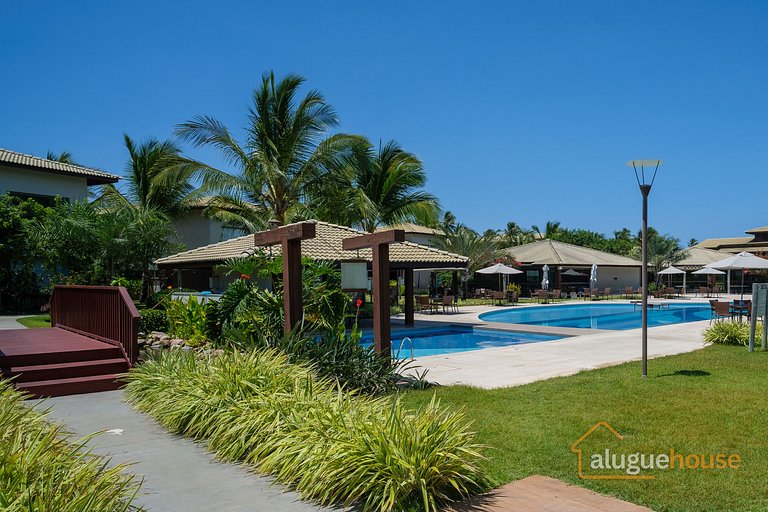 Apartamento Pé na Areia Frente Mar em Imbassai