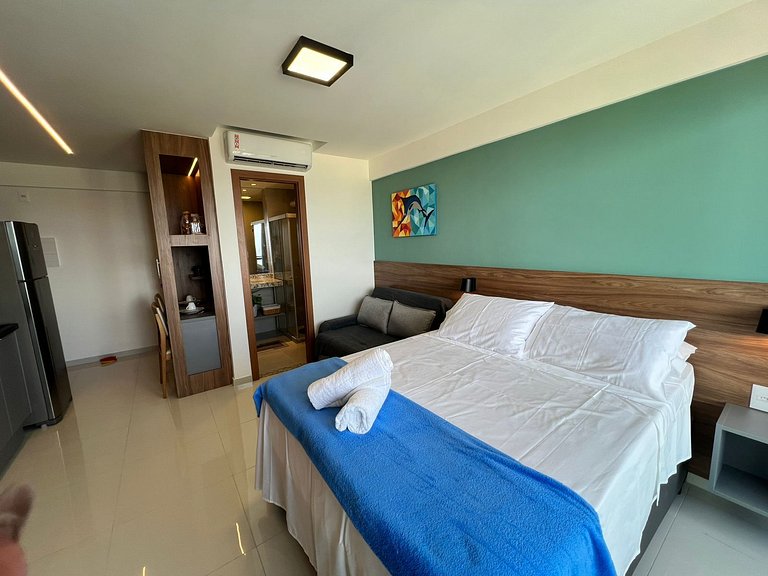 Apartamento tipo Estúdio Vista Mar Itapuã Salvador