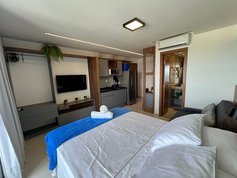 Apartamento tipo Estúdio Vista Mar Itapuã Salvador