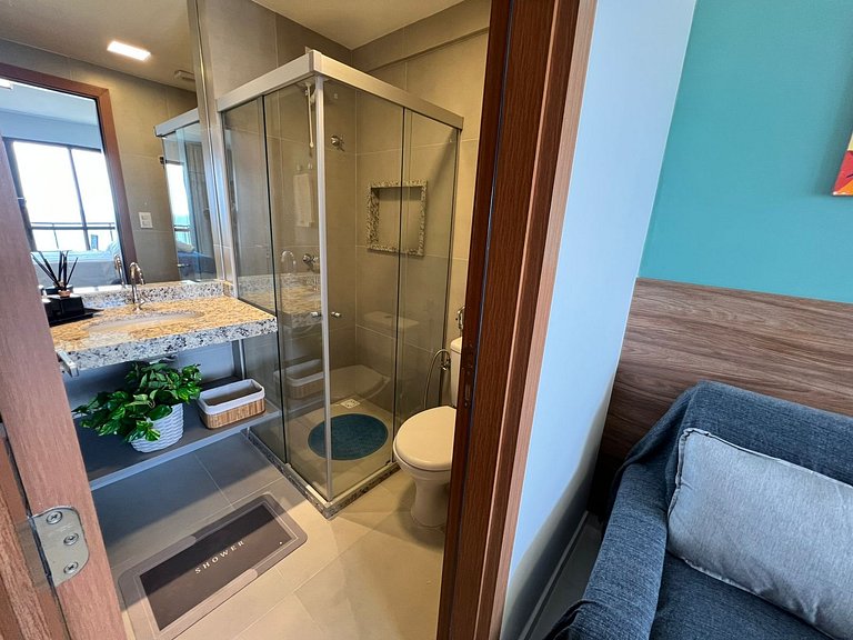 Apartamento tipo Estúdio Vista Mar Itapuã Salvador