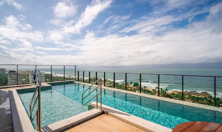 Apartamento tipo Estúdio Vista Mar Itapuã Salvador