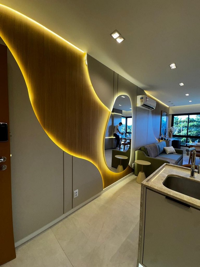 Lindo Apt 2Qts em Guarajuba, finamente decorado