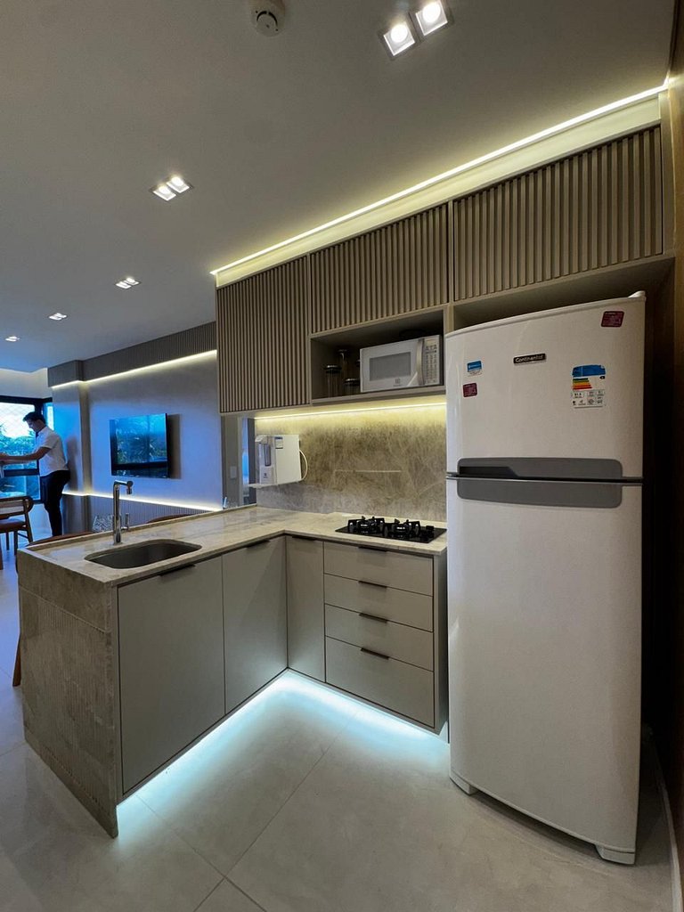 Lindo Apt 2Qts em Guarajuba, finamente decorado