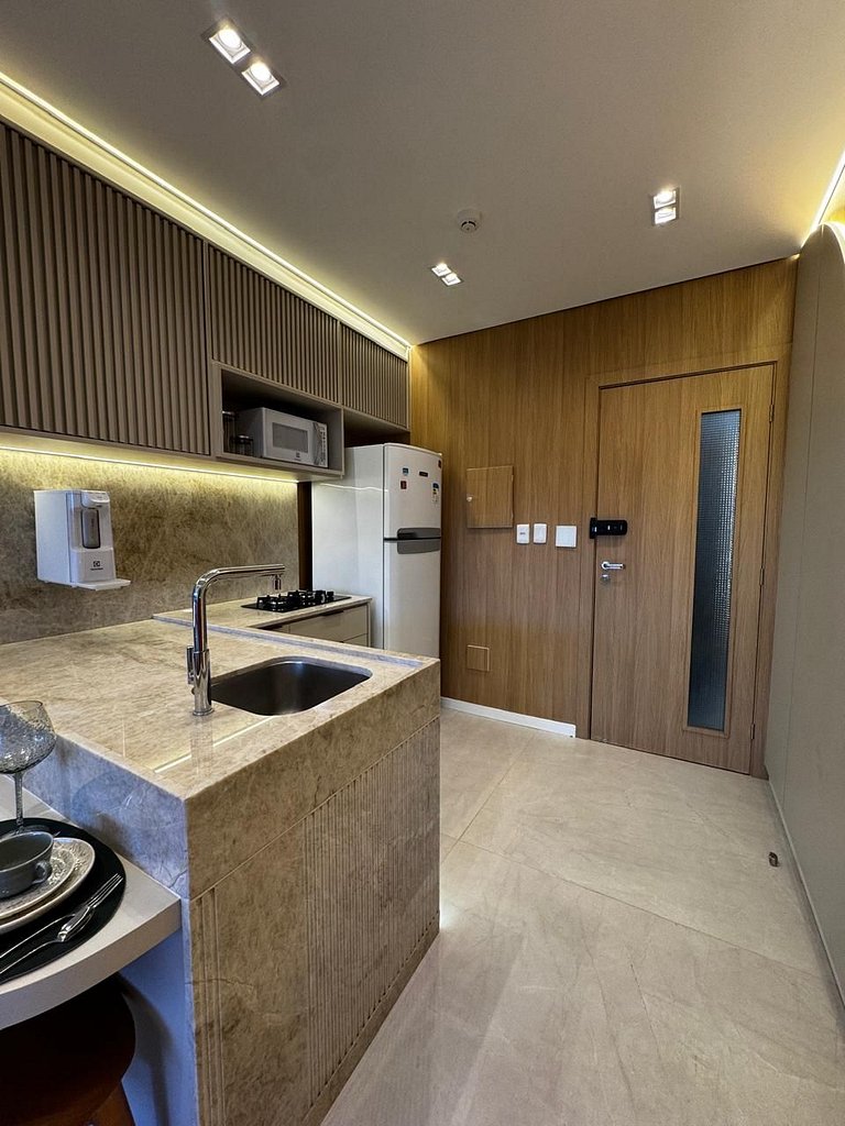 Lindo Apt 2Qts em Guarajuba, finamente decorado