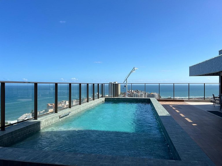 Belo Apartamento 1Qts Vista Mar Rio Vermelho