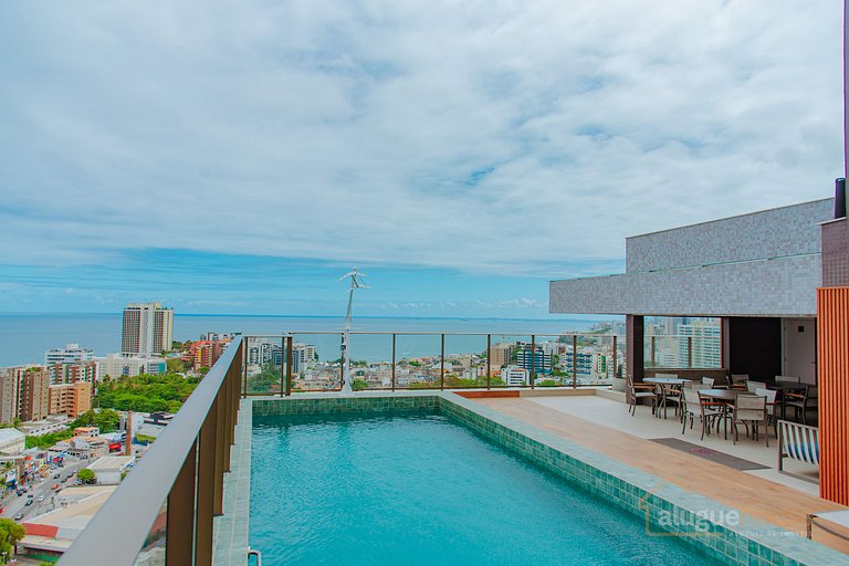Belo Apartamento 1Qts Vista Mar Rio Vermelho