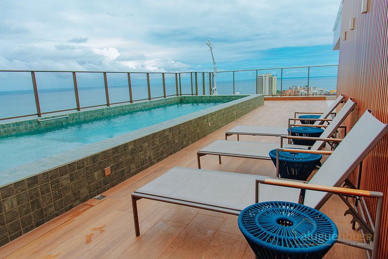 Belo Apartamento 1Qts Vista Mar Rio Vermelho