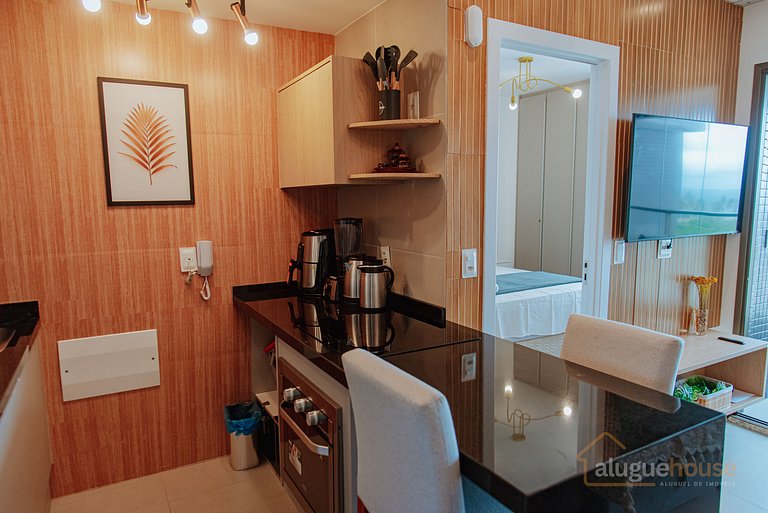 Belo Apartamento 1Qts Vista Mar Rio Vermelho