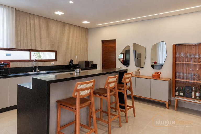 Bela Casa Alta Padrão 6Qts em Guarajuba Prox Praia