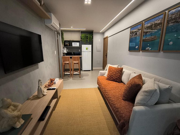 Apartamento Alto Padrão 1Qt na barra